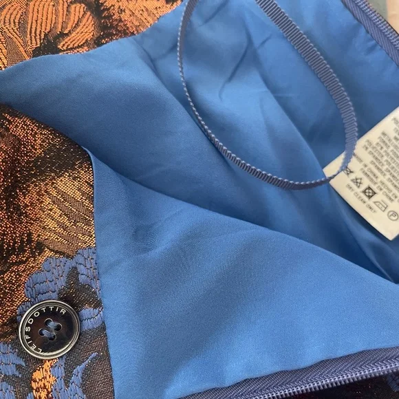 Anthropologie Leifsdottir Metallic Brocade Jacquard Trousers Sz 8 Worn Once - Picture 12 of 13